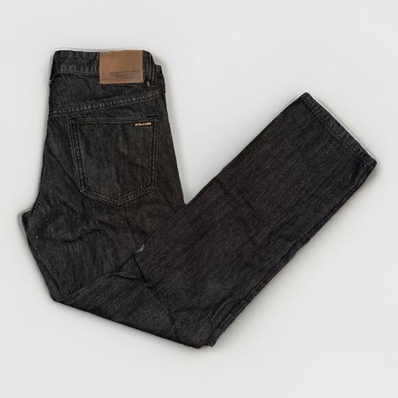 Volcom Slim Straight Jeans Black Denim 30x31 Skate Streetwear Y2K - Picture 4 of 5